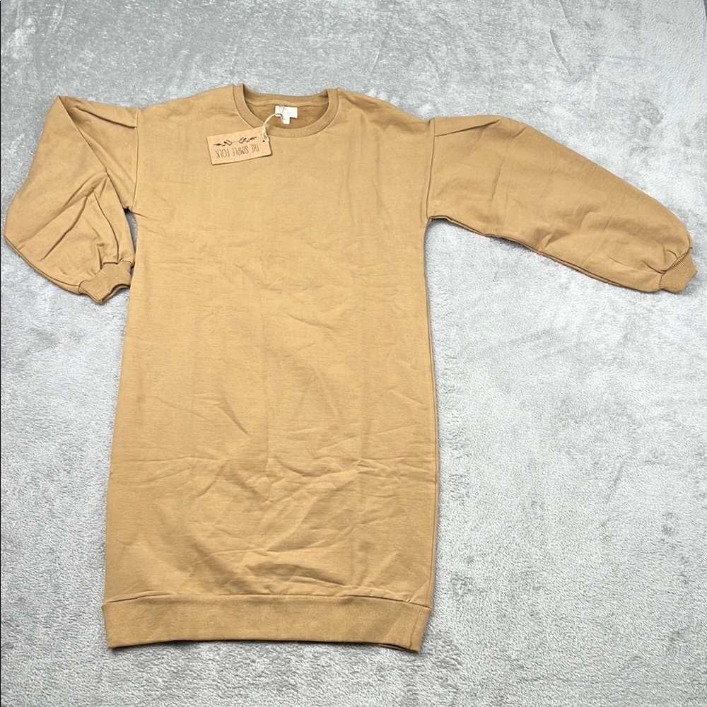 NEW The Simple Folk 0 XS/S‎ Organic Cotton Stretch The Oversized Sweater Dress